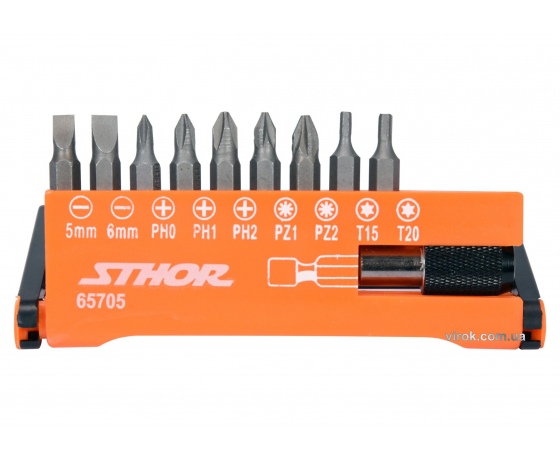 Фото 2 - Набір насадок викруткових STHOR 1/4