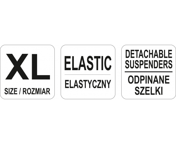 Фото 3 - Пояс для підтримки спини еластичний YATO 125 х 20 см розмір XL