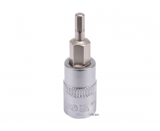 Фото 2 - Головка торцева з викрутковою насадкою HEX YATO 1/4