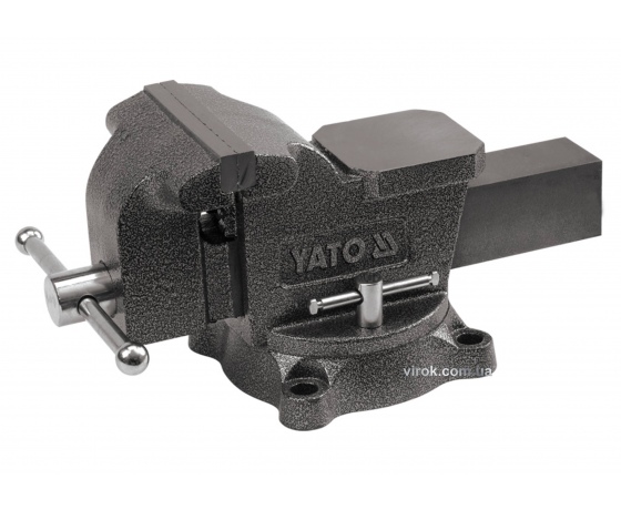 Фото 2 - Лещата слюсарні YATO обертові з наковальнею 200 мм 29.5 кг