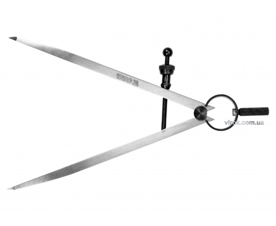 Фото 2 - Циркуль розмічальний з гвинтовим фіксатором YATO 200 мм