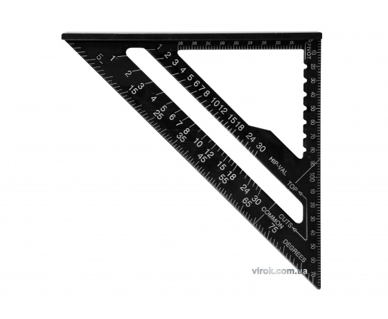 Фото 2 - Кутник теслярський алюмінієвий YATO 180 мм