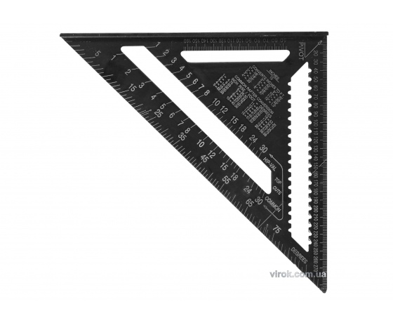 Фото 2 - Кутник теслярський алюмінієвий YATO 300 мм
