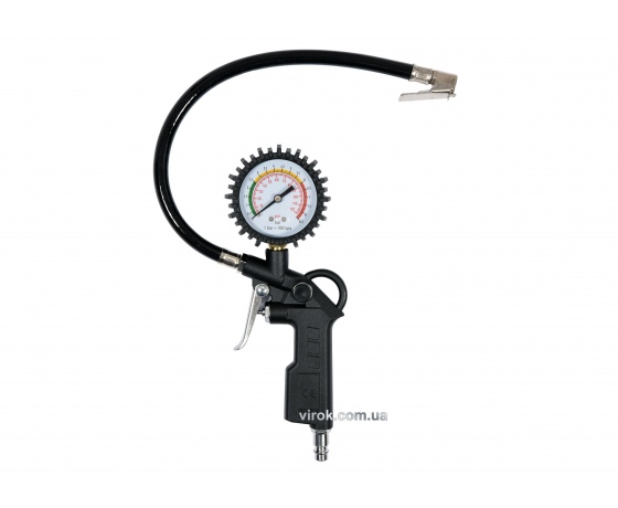 Фото 2 - Пістолет пневматичний VOREL для накачування шин з манометром