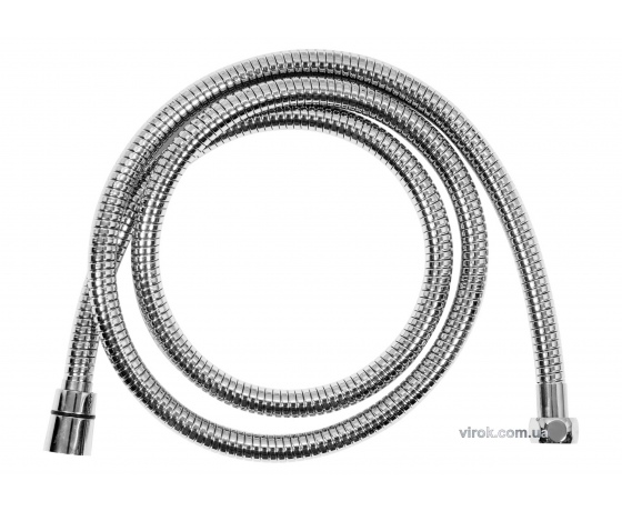 Фото 2 - Шланг для душу розтяжний FALA з нержавіючою сталевою хромованою гофрою G1/2 1.5-2 м