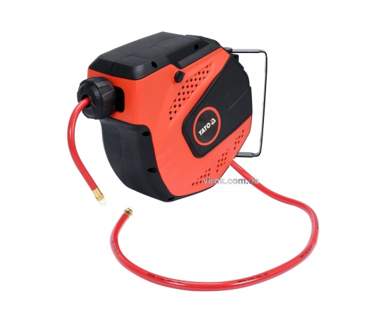 Фото 2 - Шланг пневматичний YATO на котушці з автозмотуванням 8 мм 10 м