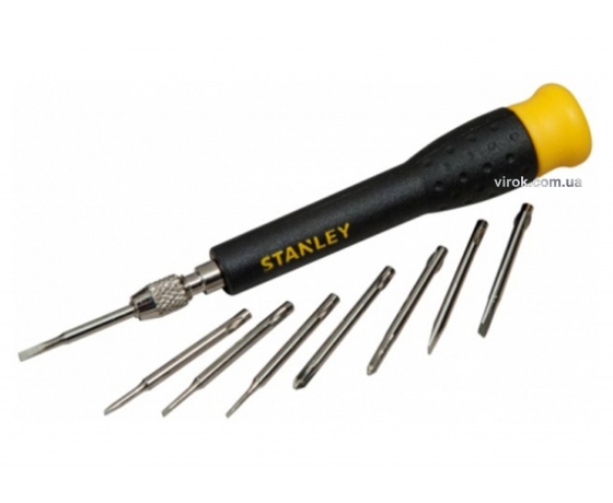 Фото 2 - Викрутка-тримач з прецизійними насадками STANLEY 9 шт