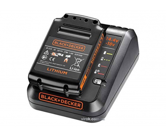 Фото 2 - Акумулятор Black+Decker Li-Ion 18 В 1.5 Агод із зарядним пристроєм 1 Агод
