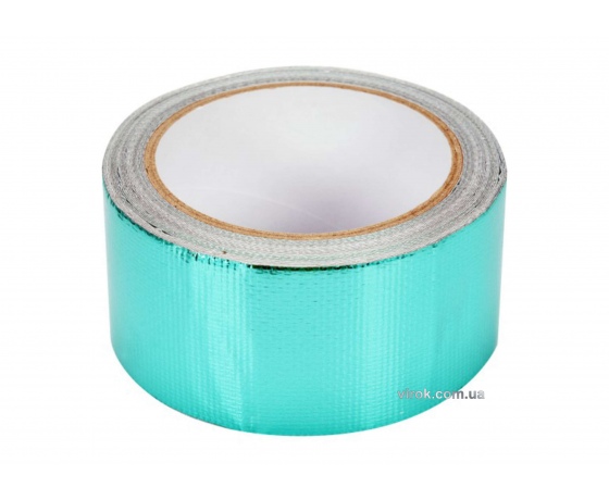 Фото 2 - Стрічка клейка армована зелена VOREL для ремонту тентів 50 мм х 8 м