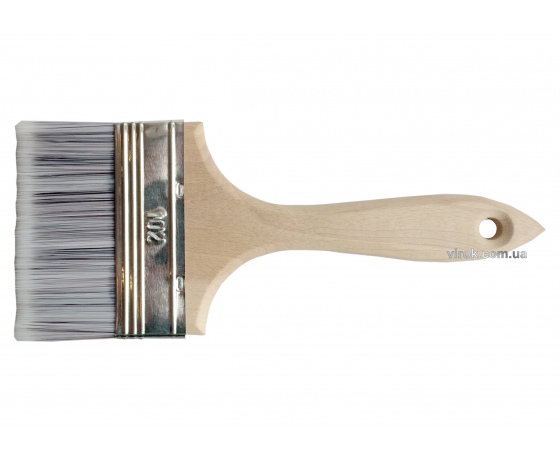 Фото 2 - Пензель малярний плоский воскований 102 мм SUPER PROFI TM VIROK три види щетини