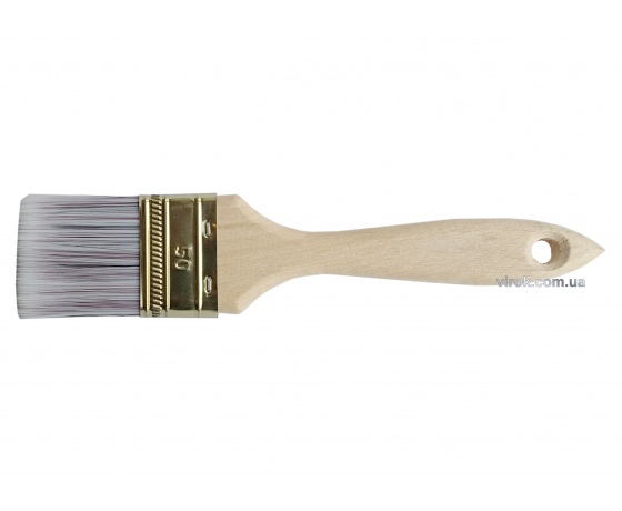Фото 2 - Пензель малярний плоский воскований 50 мм SUPER PROFI TM VIROK три види щетини