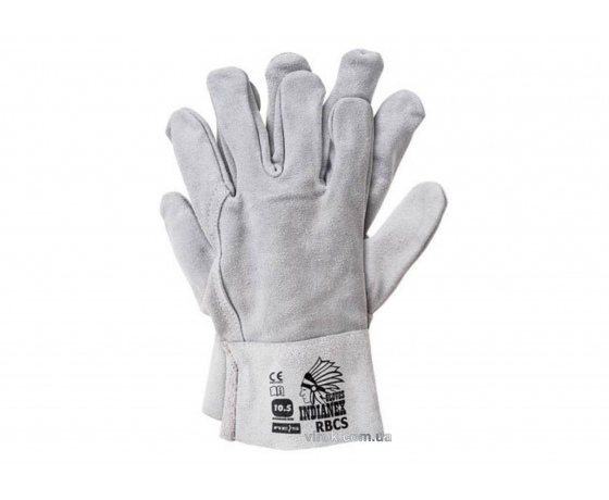 Фото 2 - Рукавиці термостійкі для зварювальних робіт cірі розмір 10