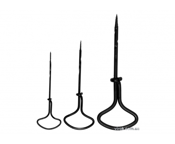 Фото 2 - Бури ручні по дереву VOREL 1.5, 2, 3 мм 100 мм 3 шт