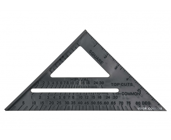 Фото 2 - Кутник теслярський VOREL 180 мм 90° х 45° х 45°