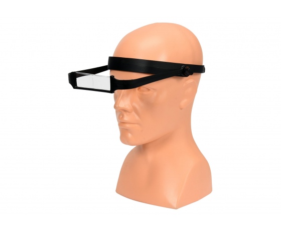 Фото 2 - Лупа в пластиковій оправі VOREL з кріпленням на голову і регулюванням