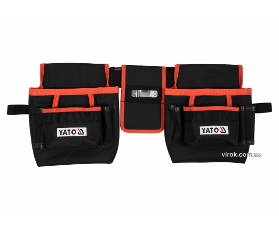 Фото 2 - Пояс з 4 кишенями для інструментів і тримачем для рулетки YATO