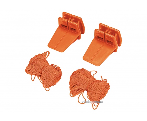 Фото 2 - Тримачі кутові мулярські VOREL з шнуром 18 м 2 шт