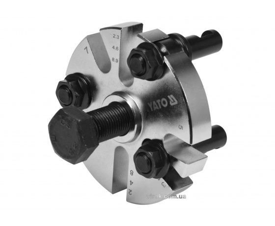Фото 2 - Знімач шківа в ГРС двигуна універсальний 3-лапковий YATO М24 Ø60-90 мм 8 положень
