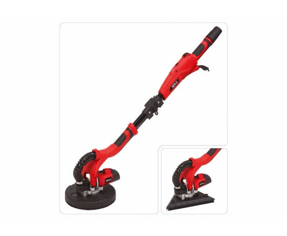 Фото 2 - Шліфмашина мережева для стін і стель на штанзі YATO 710 Вт 225 мм 4 м