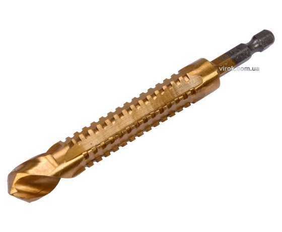 Фото 2 - Свердло фрезерувальне по металу YATO HSS-TIN 13 x 120 мм HEX - 1/4