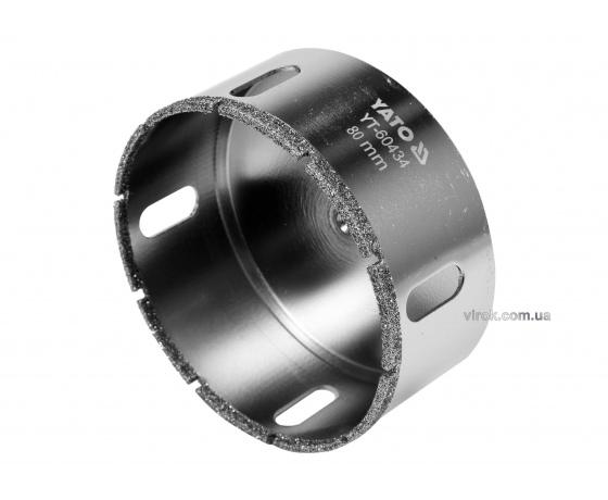 Фото 2 - Свердло по гресу і кераміці YATO 80 мм при сухому і мокрому режимах