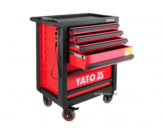 Фото 2 - Шафа-візок для інструментів YATO 958 x 766 x 465 мм з 6 шухлядами