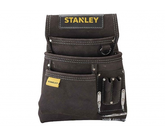 Фото 2 - Кишені на пояс замшеві STANLEY для інструментів і цвяхів з тримачем для молотка