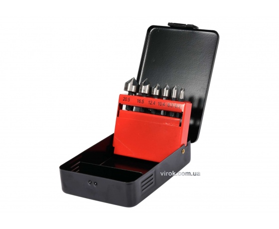 Фото 2 - Набір зенківок конічних по металу YATO HEX-1/4