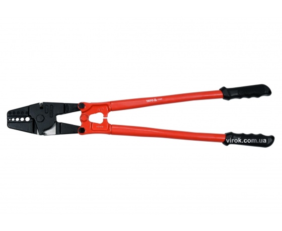 Фото 2 - Кліщі для обтискання кабелів Ø4/6.5/8/9/10 мм YATO 600 мм