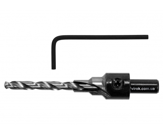 Фото 2 - Свердло конфірматне по дереву YATO 5/7 x 8 мм + шестигранний ключ