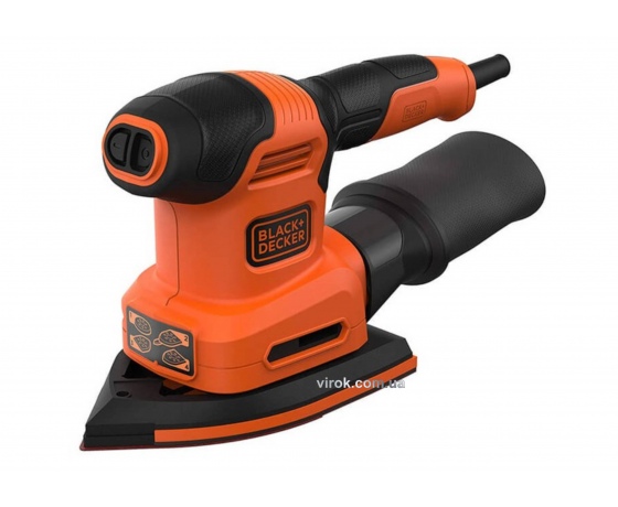 Фото 2 - Шліфмашина 4-режимна Black+Decker 200 Вт 13000 об/хв зі змінними платформами і пилозбірником
