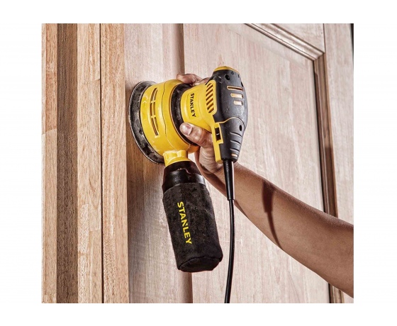 Фото 3 - Шліфмашина ексцентрикова мережева STANLEY 300 Вт 125 мм 13000 об/хв 2.5 мм