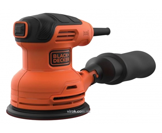 Фото 2 - Шліфмашина орбітальна ексцентрикова мережева Black+Decker 230 Вт 125 мм 13000 об/хв