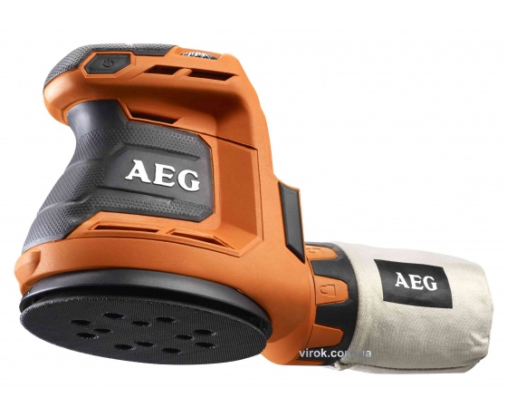 Фото 2 - Шліфмашина ексцентрикова орбітальна акумуляторна AEG Li-Ion 18 В 125 мм 2.4 мм (4935451086)