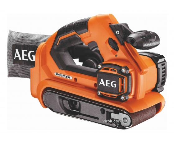 Фото 2 - Шліфмашина стрічкова безщіткова акумуляторна AEG 18 В Li-Ion 457 x 75 мм (БЕЗ АКУМУЛЯТОРА) (4935459582)