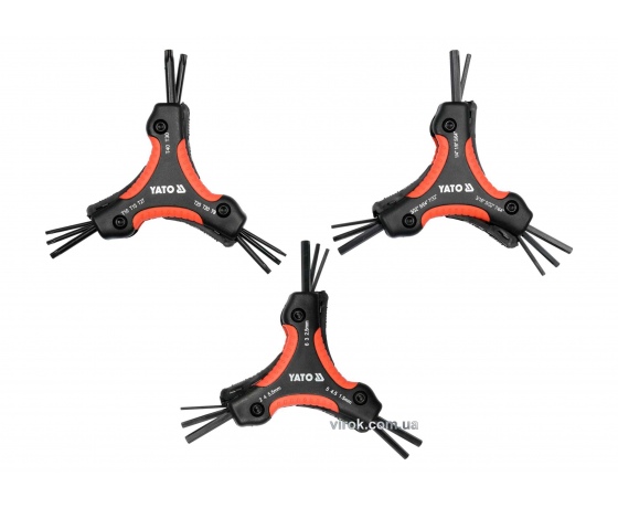 Фото 2 - Набір ключів шестигранних YATO HEX H1.5-H6 TORX T9-T40 26 шт