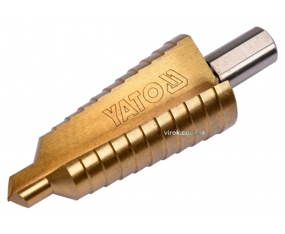 Фото 2 - Свердло по металу конусне ступінчасте YATO HSS 4241 10-30 мм 87/60 мм