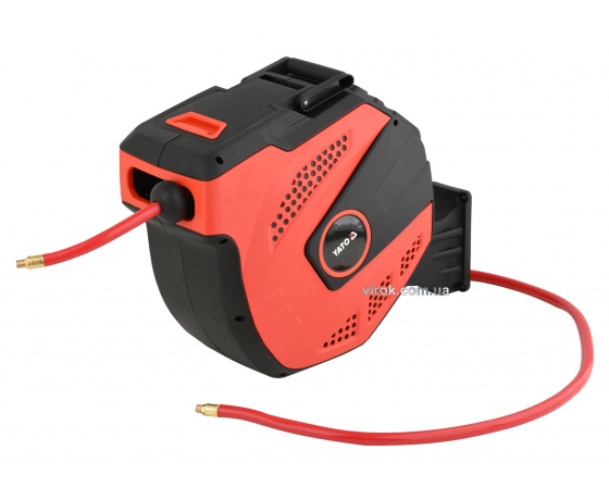 Фото 2 - Шланг пневматичний YATO на котушці з автозмотуванням 12.5 мм 15 м