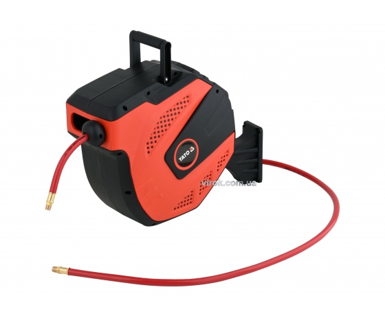 Фото 2 - Шланг пневматичний YATO на котушці з автозмотуванням 9.5 мм 15 м