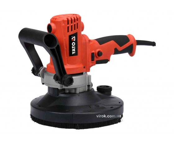 Фото 2 - Шліфмашина для штукатурки, бетону та металу з пилозбірником YATO 1300 Вт 180 мм