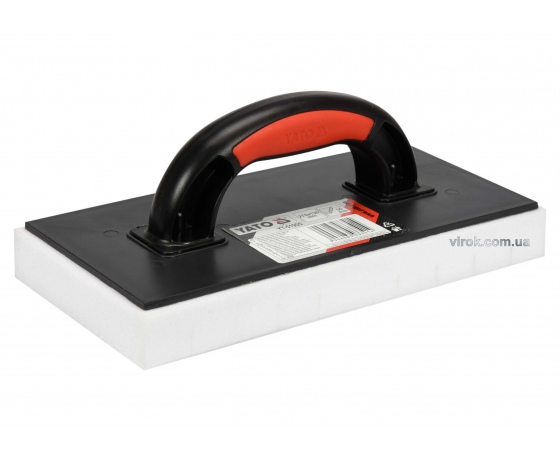 Фото 2 - Терка для змивання керамічної плитки пластикова YATO 270 x 130 мм з губкою 30 мм