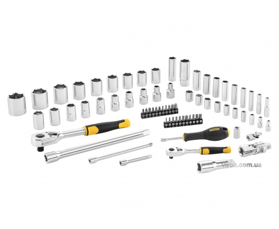 Фото 2 - Набір головок торцевих і викруткових насадок STANLEY 1/4