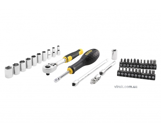 Фото 2 - Набір торцевих головок і викруткових насадок STANLEY 1/4