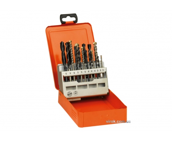 Фото 2 - Набір свердл по металу, каменю, дереву AEG Maxi-Mix 3-10 мм 18 шт в футлярі (4932352463)