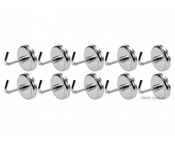 Фото 2 - Гачки магнітні YATO 35 x 30 мм 10 шт