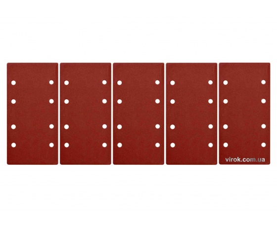 Фото 2 - Папір шліфувальний з липучкою YATO 93 х 187 мм Р120 до шліфмашини YT-82230 5 шт