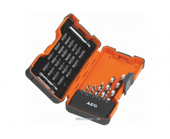 Фото 2 - Набір свердл по металу і викруткових насадок AEG Power 35 шт в футлярі (4932352249)