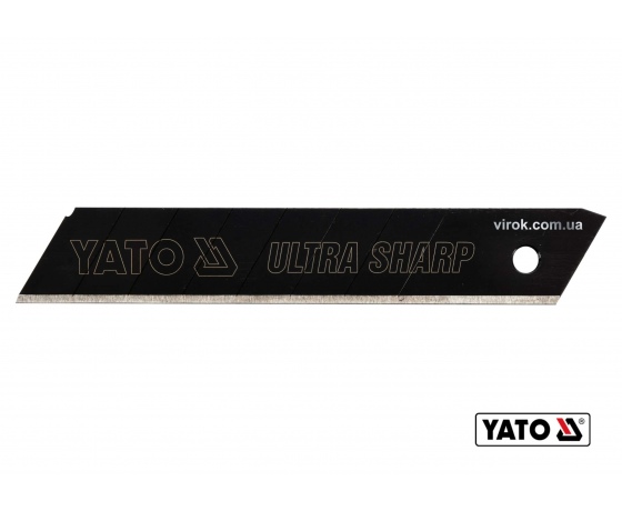 Фото 2 - Леза сталеві з відломними сегментами YATO 18 мм 10 шт