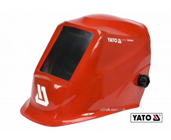 Фото 2 - Маска зварювальника з автозатемнювальним світлофільтром YATO 100 х 50 мм