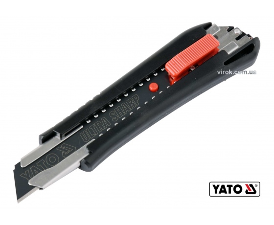 Фото 2 - Ніж YATO з висувним лезом з відломними сегментами 18 мм